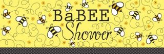 Buzz Baby Shower Summer Themed Bumble Bee Party Decoration Giant Banner
