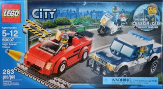 Lego City 60007 High Speed Chase Sports Car Police Truck Bike Chase McCain 673419188036