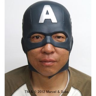 Captain America The Avengers Full Face Latex Mask Halloween Party Costume