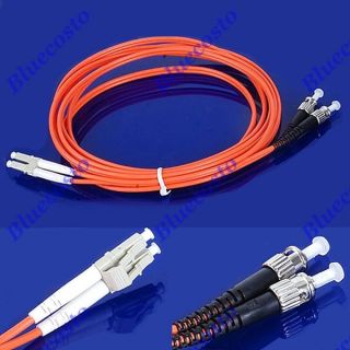 LC St 3M 10ft Useful Fiber Optic Patch Jumper Cable Cord mm Duplex 62 5 125