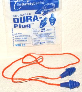 25 Pairs Dura Plug Ear Plug 290070 NNR 25 New in Bag 25 DB Noise Reduction