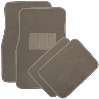 Solid Tan Carpet Design Mat 4 PC Pads Liner Car Floor Mats XL