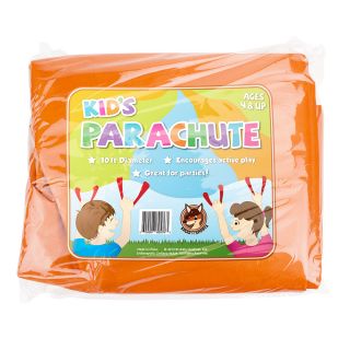 Kroo Sports Children's 10 Foot Diameter Multi Color Outside Kids Play Parachute