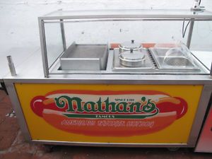 Hot Dog Concession Stand Food Vendor Prep Cart