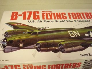 Guillows Boeing B 17g Flying Fortress Model Airplane Kit
