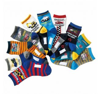 Boutique Boy's Car Collection Basic Socks Very Cute High Quality