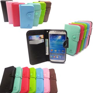 Deluxe Card Flip Wallet Leather Candy Case TPU Cover Book for iPhone Samsung