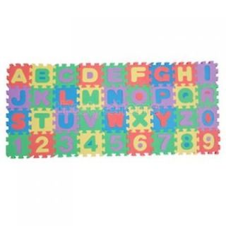 Foam Alphabet Number Floor Mat Education Puzzle Letter