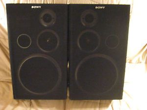 Sony SS D117 Stereo Main 3 Way Speakers Bookshelf Floor Standing