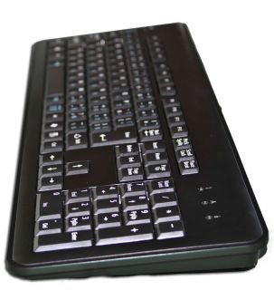 New Japanese English Bilingual Multi Color Keys USB Wired Black Keyboard