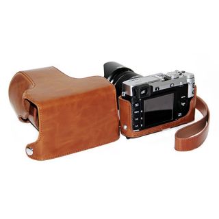 Brown Digital Camera Leather Camera Case Cover Bag for Fujifilm XE1 x E1