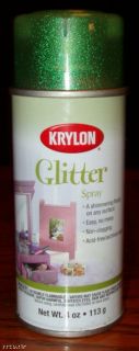 Krylon Glitter Spray Paint Glamorous Green Decoration 4oz Can 0414 New