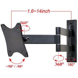 Full Motion Tilt Swivel Wall Mount Bracket for Vizio 19 22 24 26 29 32LED TV 1gr