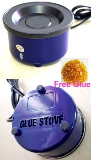 Professional Hair Extension Hot Glue Pot Keratin Glue Stove with Free GULE