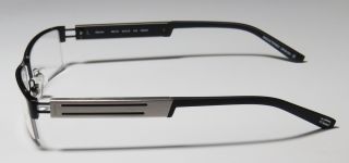 New OGA 6621O 54 18 140 Black Silver Half Rim Vision Care Eyeglasses Frames Case