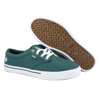 Etnies Jameson 2 Eco Mens Laced Canvas Trainers Shoes Dark Green