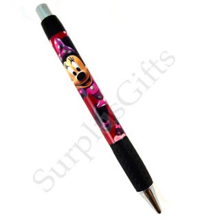 Disney Minnie Mouse Dark Pink Background Ballpoint Pen