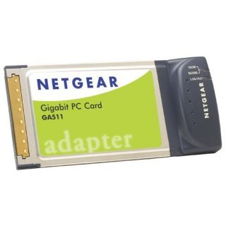 Netgear CardBus Gigabit Ethernet LAN Adapter PC Card w Integrated Jack GA511