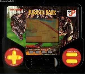 Tiger Electronic Jurassic Park Dinosaur Handheld LCD Toy Game 1990s Dino ★