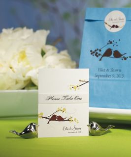 8 Love Birds Wedding Table Number Sign Holder Reception Place Card