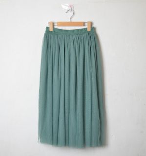 2 Colors New Tutu Boho Skirt Wedding Skirt Dress Long Tulle Skirt W36 Sz s M