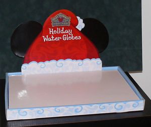 Jim Shore Christmas Water Globes Display Base Walt Disney Snowglobe Mickey Mouse