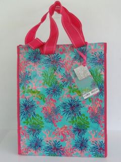 Lilly Pulitzer Insulated Market Tote "Dirty Shirley" Green Recyclable Eco Bag NW