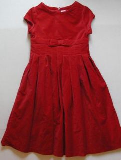 Gymboree Holiday Pictures Red Velveteen Dress 10