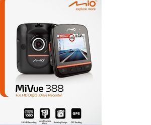 Mio Mivue 388 Car Black Box Video Recorder Camcorder GPS Logger Full HD New EMS