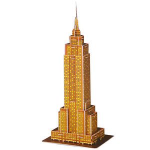 Children Kids Paper Construction Kit Empire State Building 3D Puzzle Toy