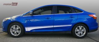 2011 Up Ford Focus Side Stripes Kit Decal Graphic Motorink 2012 2013 2014 3M