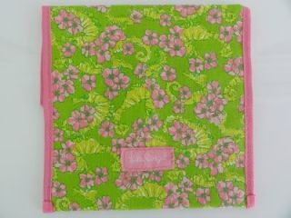 Lilly Pulitzer Reusable Sandwich Snack Sack Floaters Pink Green Eco Lunch Bag