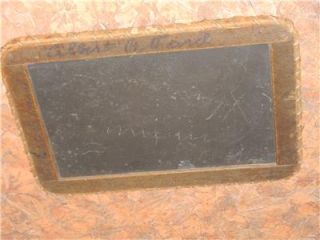 1800's Childs School Chalk Board Slate Writing Tablet