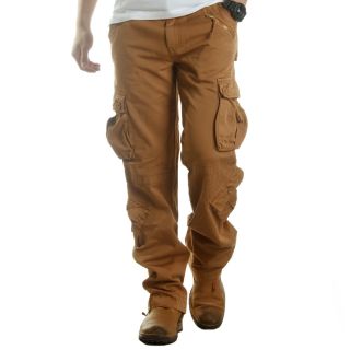 Men's Loose Fit Stylish Baggy Pocket Cargo Pants Trousers Hose Free P P