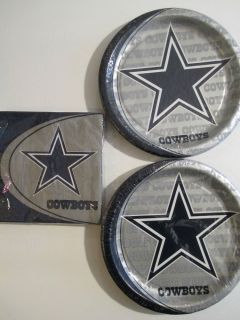 Dallas Cowboys NFL Football Party Supplies Includes Plates Napkins New
