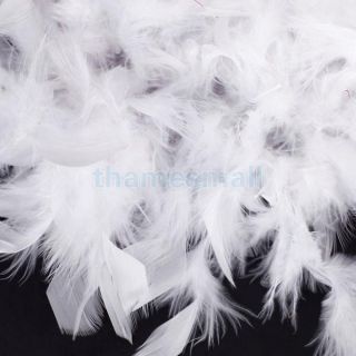 6 6 Feet Length White Feather Boa Fluffy Craft Decoration Party Costume Prop DIY