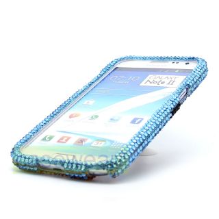 Blue Penguin Bling Full Diamond Hard Case Cover for Samsung Galaxy Note 2 N7100
