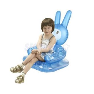 Portable Kids Inflatable Toy Cute Cartoon Rabbit Sofa Seat Chair Random Color