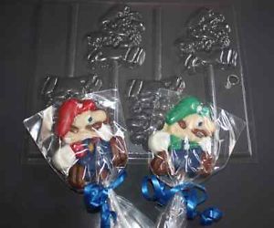 New Super Mario Bros Nintendo Party Supplies Favor Chocolate Candy Pop Mold