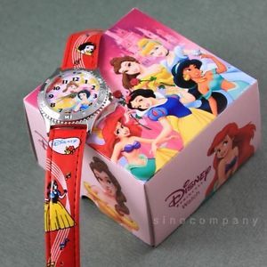 Free SHIP Disney Princesses Snow White Children Wrist Watch Kids Gift Girl M38