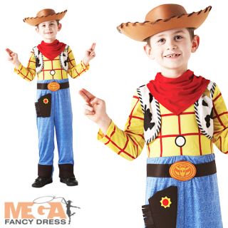 Deluxe Woody Cowboy Boy's Fancy Dress Up Disney's Toy Story Kids Costume Outfit