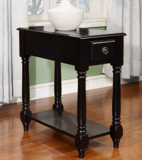 New Monclova Cherry or Black Finish Wood Night Stand Accent Side End Table