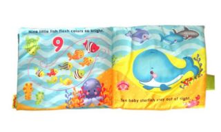 Fisher Price Animal Counting Book Baby Tearproof Color Picture 3D Cloth Book