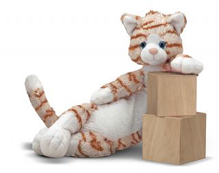 New Tiger Cat Kitten Stuffed Animal Plush Soft Toy Melissa Doug Longfellow