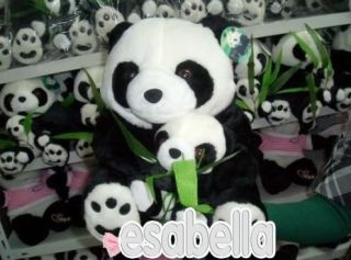 New Plush Teddy Bear Panda and Baby Panda Huge Soft 100 Cotton Toy 28cm