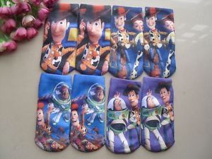  NEW 4 Pairs cute Disney Toy Story Boys Kid's Socks