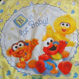 Sesame Street Baby Elmo Zoe Big Bird Foil Balloon 10 Ct