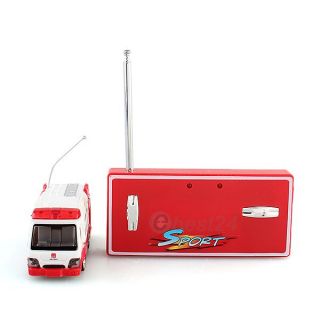 1 64 Scale RC Remote Control Car Micro Vehicle Model Fire Engine Design Kid Toy