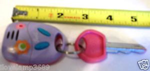 Small Barbie Electronic Car Key Ring 4 Wheeler Jeep Girls Kids Toy Noises Pink