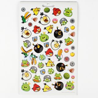 Rovio Angry Birds Sticker Book 4 Page Over 345 Stickers Kids Pig Bird Licensed